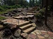 Stone Steps with Flagstone Landing